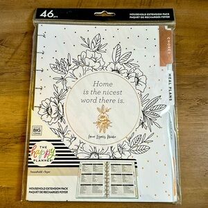 New Happy Planner Household Extension Pack: meal plan, budget, chores